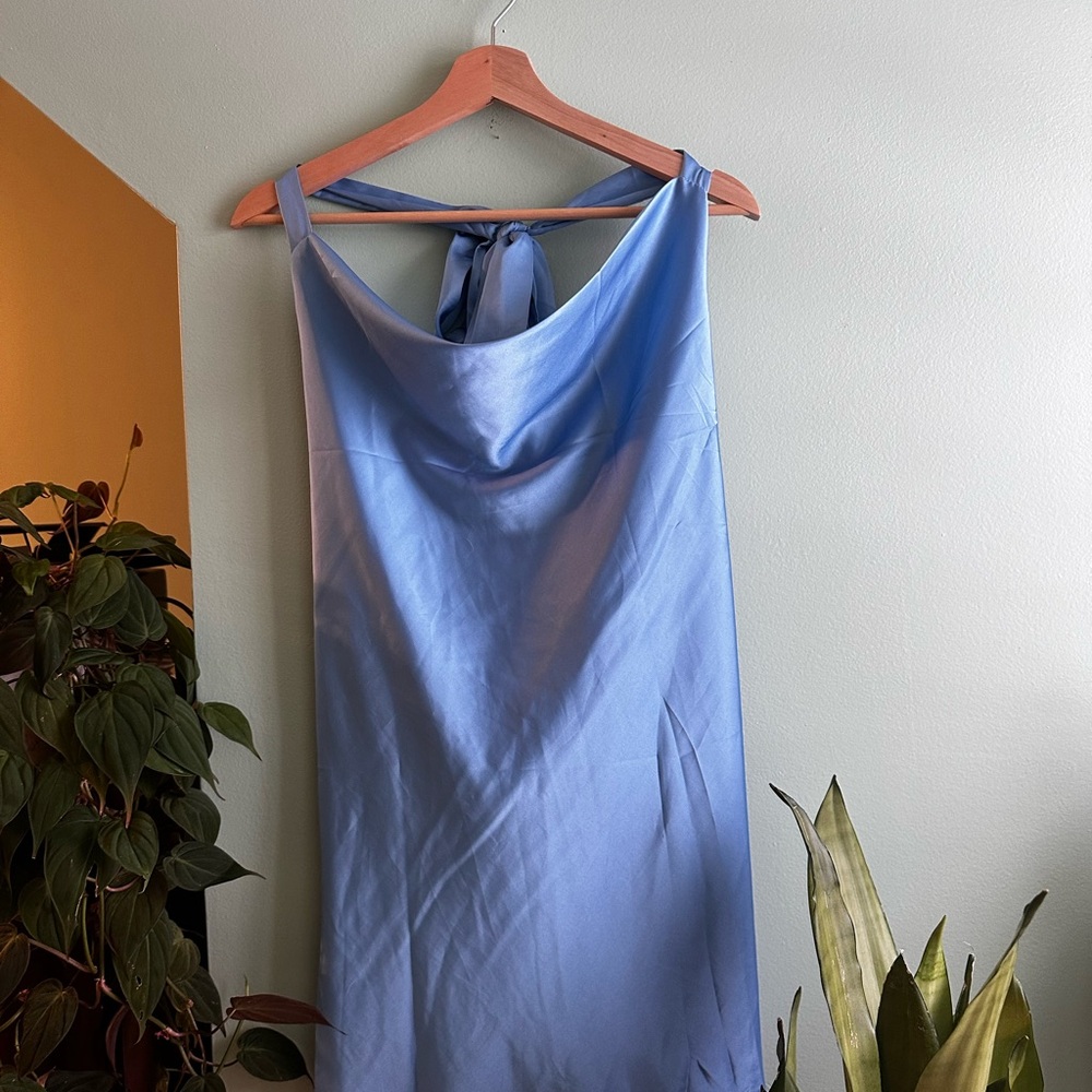 Amazon Women's Mini Dress - Light Blue